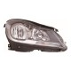 Mercedes C-Class 2009-2014 Black Inner Halogen Head Lamp Unit Driver Side